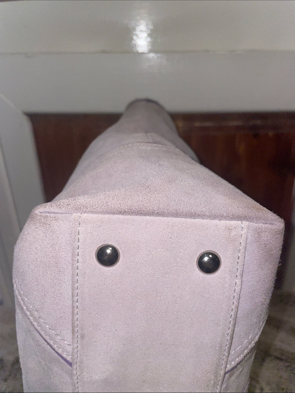 Vintage Coach Signature Suede Beaded Tote - Picture 6 of 14